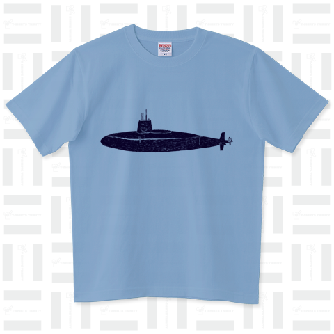 ミリタリーデザインTシャツ「潜水艦」