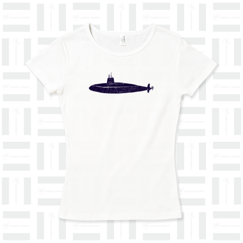 ミリタリーデザインTシャツ「潜水艦」