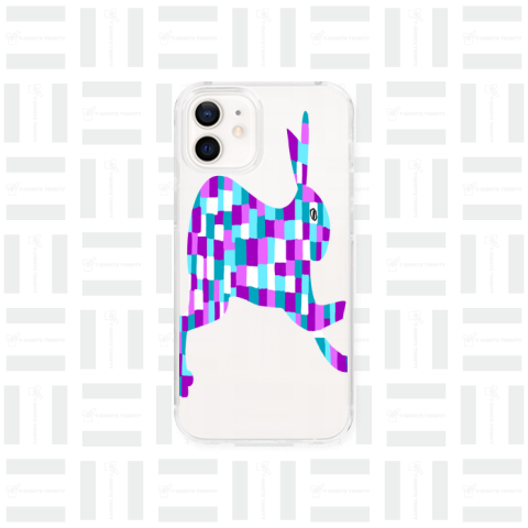 ウサギ/カラフル ポップ