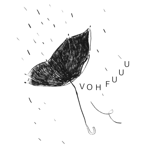 台風メッセージデザイン「暴風雨」