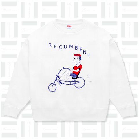 「リカンベント」マニア専用Tシャツ/ユーモア  自転車  かわいい  スポーツ  アウトドア  趣味  シンプル  子ども  リカンベント