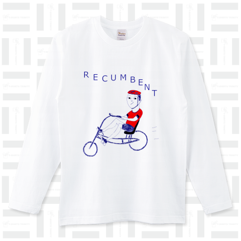 「リカンベント」マニア専用Tシャツ/ユーモア  自転車  かわいい  スポーツ  アウトドア  趣味  シンプル  子ども  リカンベント