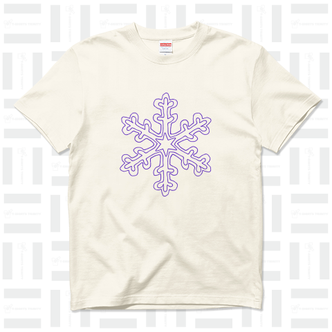 クリスマスTシャツ@雪の結晶