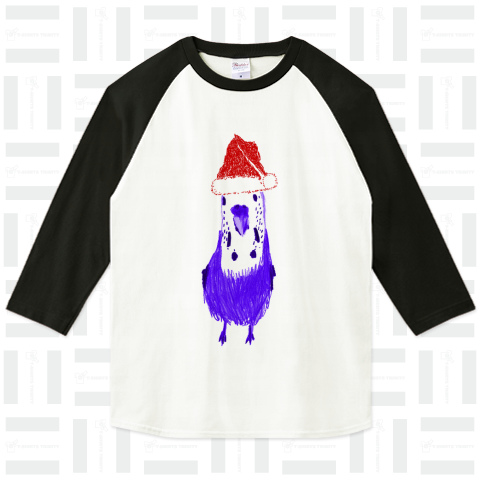 クリスマスTシャツ@サンタクロースなインコ