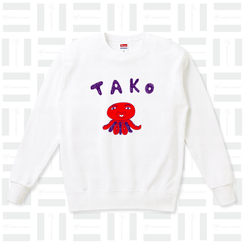 ユーモアTシャツ「タコ」