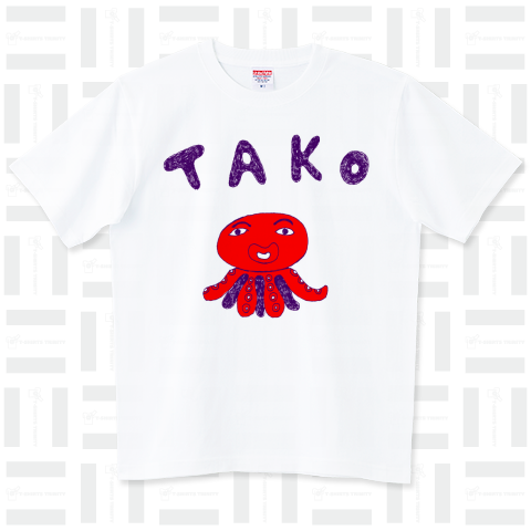 ユーモアTシャツ「タコ」