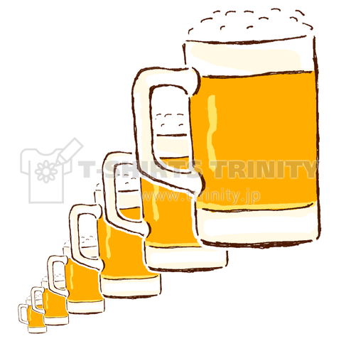 この夏おすすめ!ビール大好き人間専用デザイン「ビールでかんぱーい!」