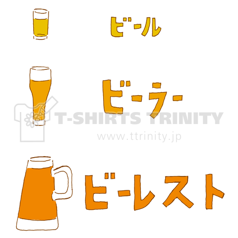 ユーモアビールデザイン「ビール ビーラー ビーレスト」*ビールTシャツ特集に掲載されましたあ!