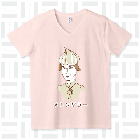 歴史スイーツダジャレデザインTシャツ「メレンゲラー」