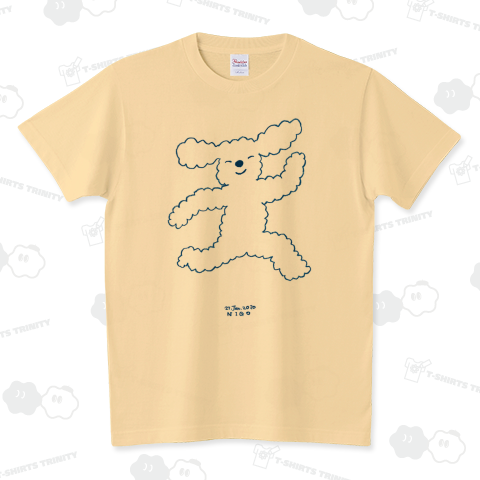 にっこりふわふわいぬ スタンダードTシャツ(5.6オンス)