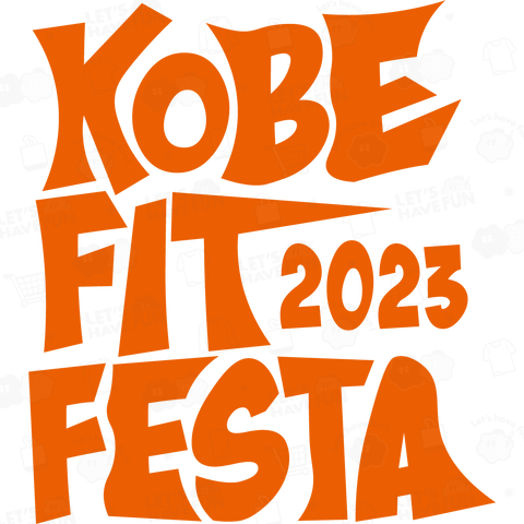 KOBE FIT FESTA 2023 公式Tシャツ オレンジ