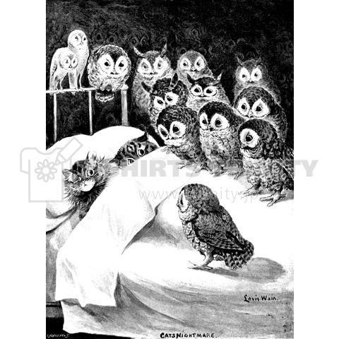 ネコの悪夢 CATS NIGHT MARE✦Louis Wain ルイス・ウェイン