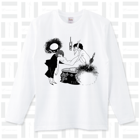 サロメの死」1893 ✜ Aubrey Beardsleyオーブリー・ビアズリー（ロングTシャツ）|デザインTシャツ通販【Tシャツトリニティ】