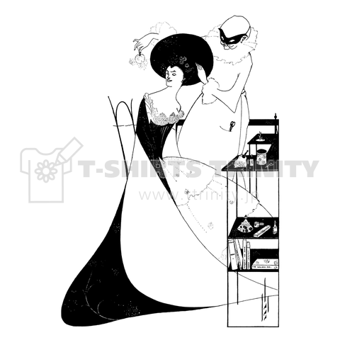 「サロメの化粧 2 」1893 ✜ Aubrey Beardsley オーブリー・ビアズリー