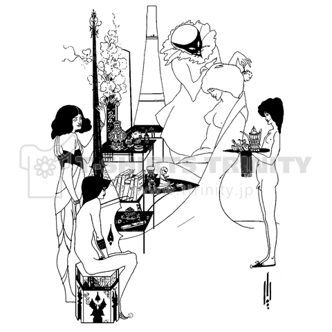 「サロメの化粧 1 」1893 ✜ Aubrey Beardsley オーブリー・ビアズリー