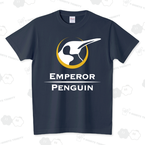 エンペラーペンギン(コウテイペンギン)(白) Emperor Penguin スタンダードTシャツ(5.6オンス)