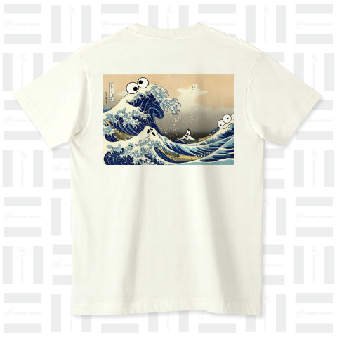 HOKUSAI MONSTERS 冨嶽三十六景 神奈川沖浪裏 バックプリント