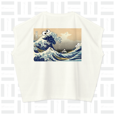 HOKUSAI MONSTERS 冨嶽三十六景 神奈川沖浪裏 バックプリント