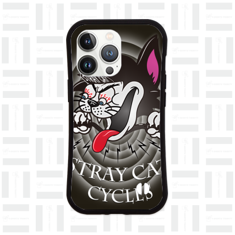 ローブローアート 3 【 STRAY CAT CYCLES 】レトロブラック×カラーデザイン