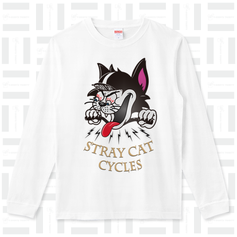 ローブローアート 5【 STRAY CAT CYCLES 】 ゴールドフォント