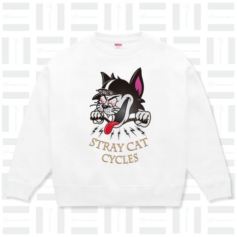 ローブローアート 5【 STRAY CAT CYCLES 】 ゴールドフォント