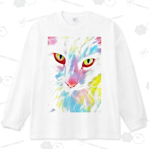 cat01_art8 ～猫～ ビッグシルエットロングTシャツ(5.6オンス)