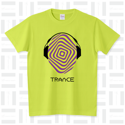 トランス trance ヘッドホン ミュージック スタンダードTシャツ(5.6オンス)