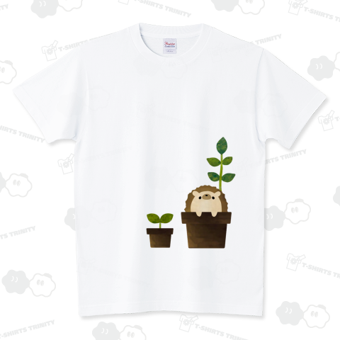 Hedgehogs and plants スタンダードTシャツ(5.6オンス)