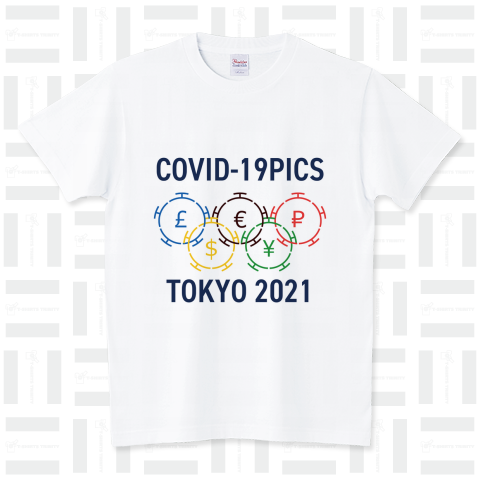 【架空の世界的スポーツ大会】COVID-19PICS-lepsy TOKYO 2021 スタンダードTシャツ(5.6オンス)