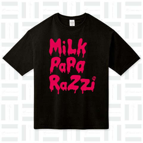 【 MILK PAPARAZZI 】ミルパラ-official T-shirt Vol.1- ビッグシルエットTシャツ(5.6オンス)