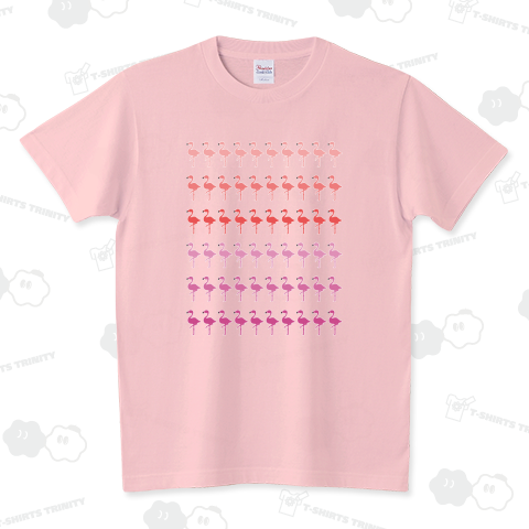 フラミンゴボーダー スタンダードTシャツ(5.6オンス)