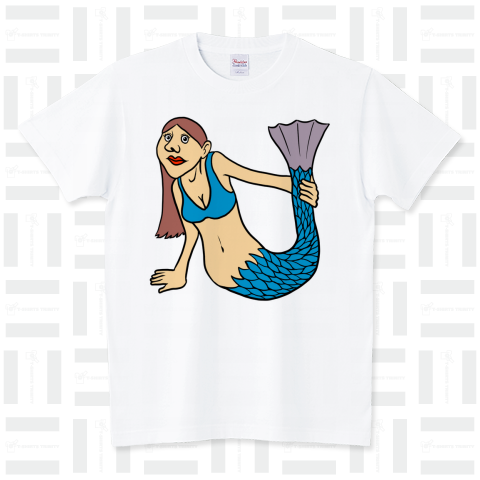 ストレッチする人魚 スタンダードTシャツ(5.6オンス)