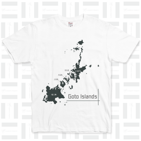 五島列島シルエット ベーシックTシャツ(5.0オンス)