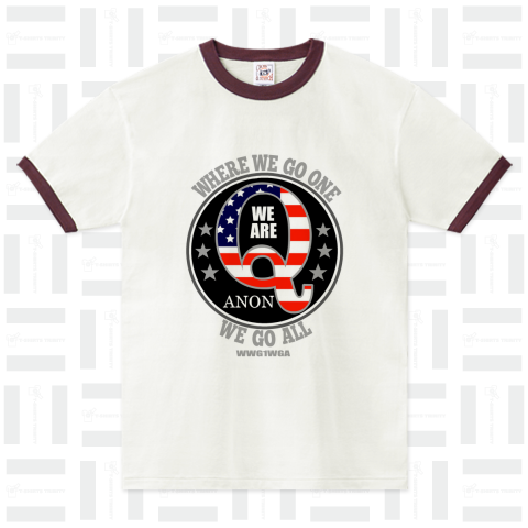 ベーシックTシャツ レディース 半袖 Q Anon WWG1WGA　L