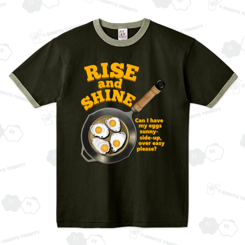 RISE&SHINE リンガーTシャツ(6.2オンス)