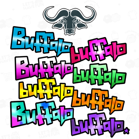 Buffalo buffalo Buffalo buffalo buffalo buffalo Buffalo buffalo.(color ver. )