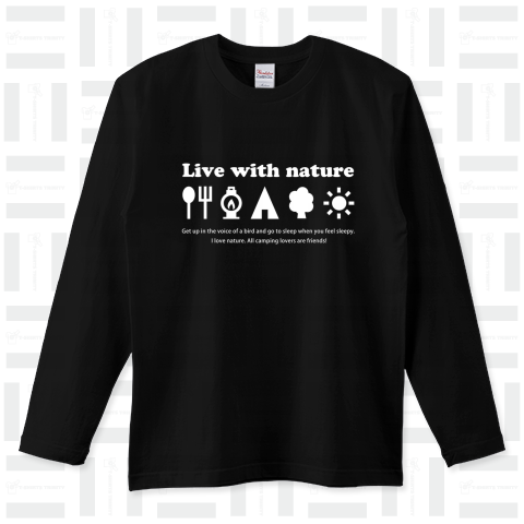 Live with nature!(白文字ver)