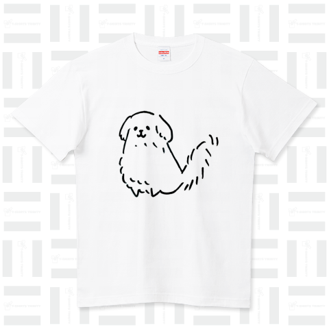 ふわふわんこ ハイクオリティーTシャツ(5.6オンス)