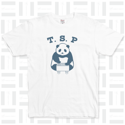 T. S. P(詰将棋パンダ) ベーシックTシャツ(5.0オンス)