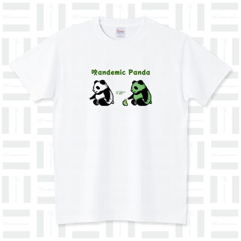 咬andemic Panda(メロン) スタンダードTシャツ(5.6オンス)