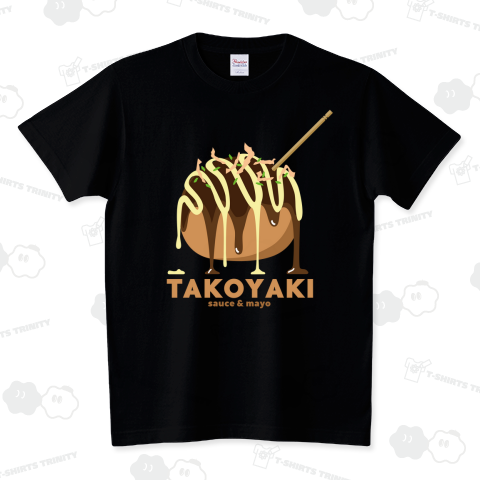 たこ焼き(TAKOYAKI sauce & mayo) スタンダードTシャツ(5.6オンス)