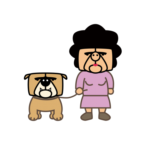 犬とおばちゃん_1
