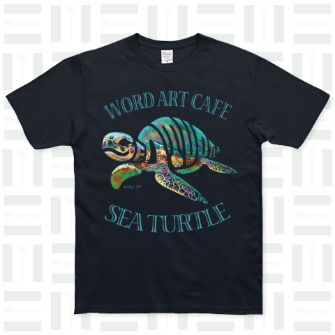 SEA TURTLE(colorful) ベーシックTシャツ(5.0オンス)