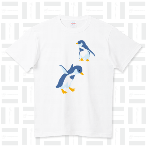 2羽のペンギン パート2 ハイクオリティーTシャツ(5.6オンス)