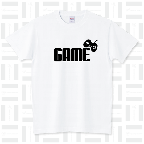 GAMEロゴ 黒 スタンダードTシャツ(5.6オンス)