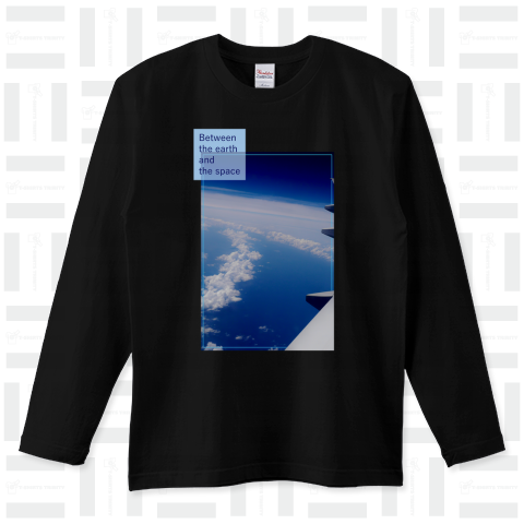 地球と宇宙の狭間 ロングTシャツ(5.6オンス)