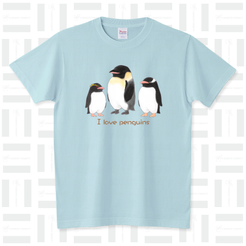 I love penguins スタンダードTシャツ(5.6オンス)