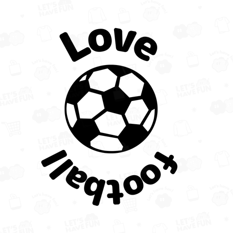 love footballTシャツ