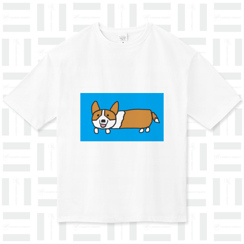 コーギーちゃん ビッグシルエットTシャツ(5.6オンス)