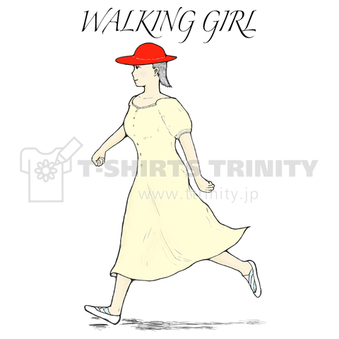 Walking Girl(背景なし)